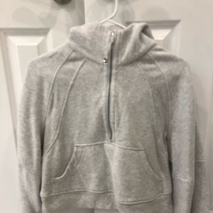 Lululemon crop half zip hoodie